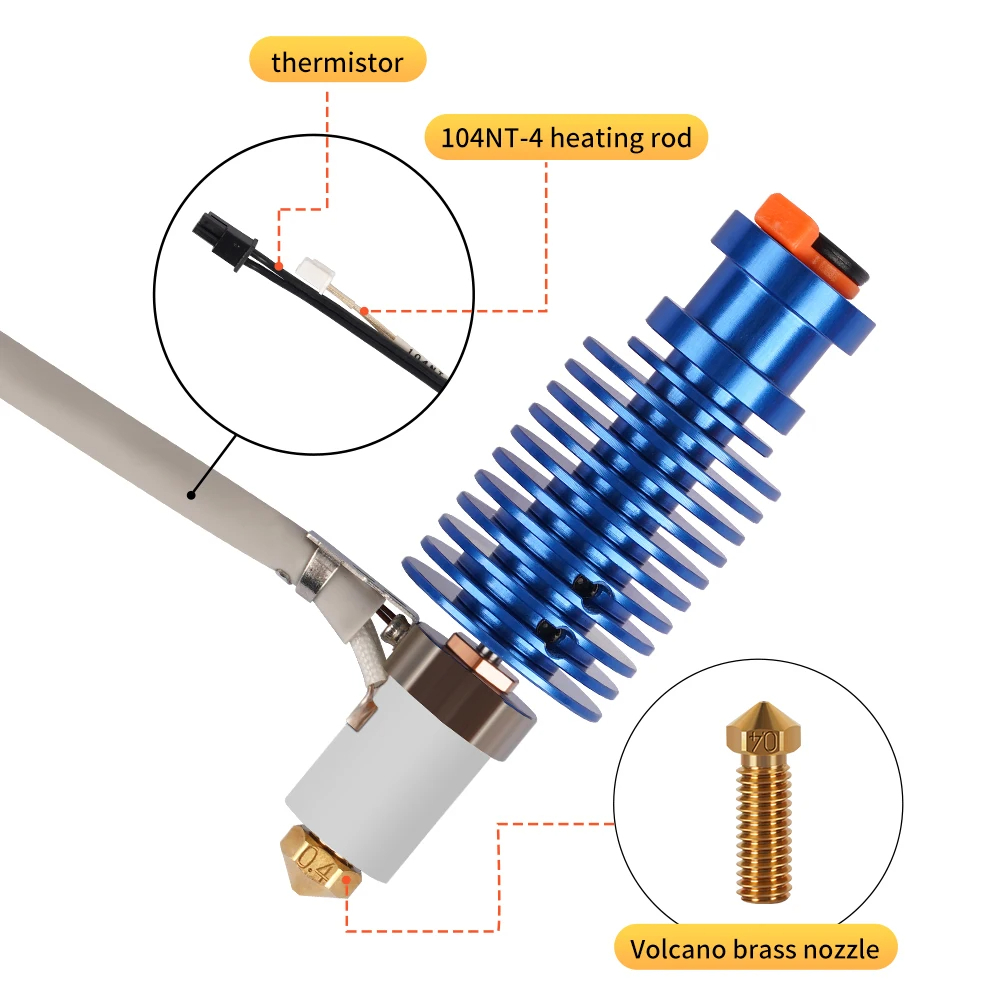 Corexy 3D Printer Kit - Volcano Hotend Kit 24V 60W voor