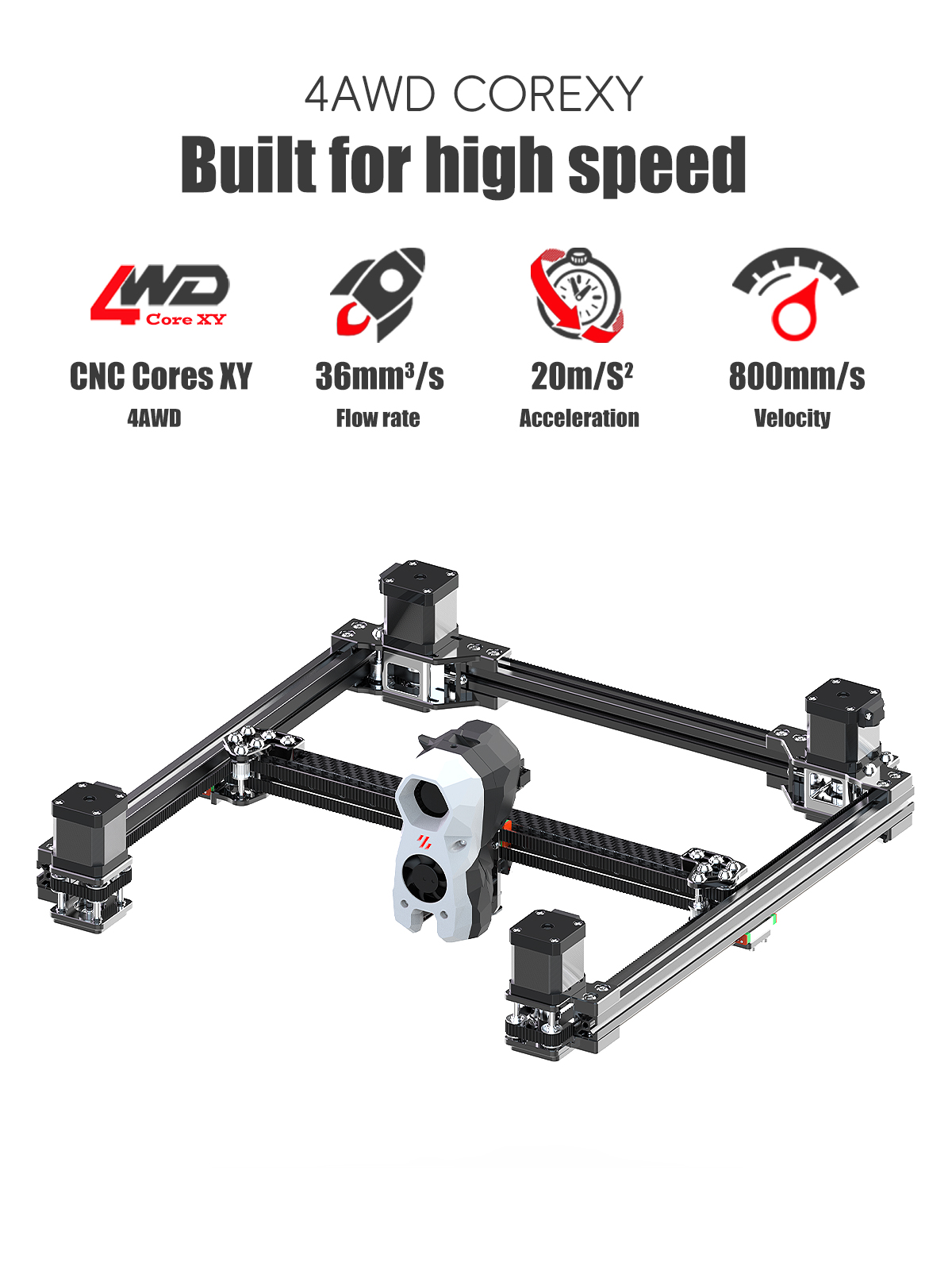 SIBOOR Voron Trident [Juni] 3D - Corexy 3D Printer Kit recensie en prijs