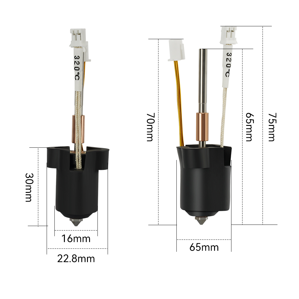 Voor Creality K1C/K1 Max Hoten - High Flow Ceramic Hotend recensie en prijs
